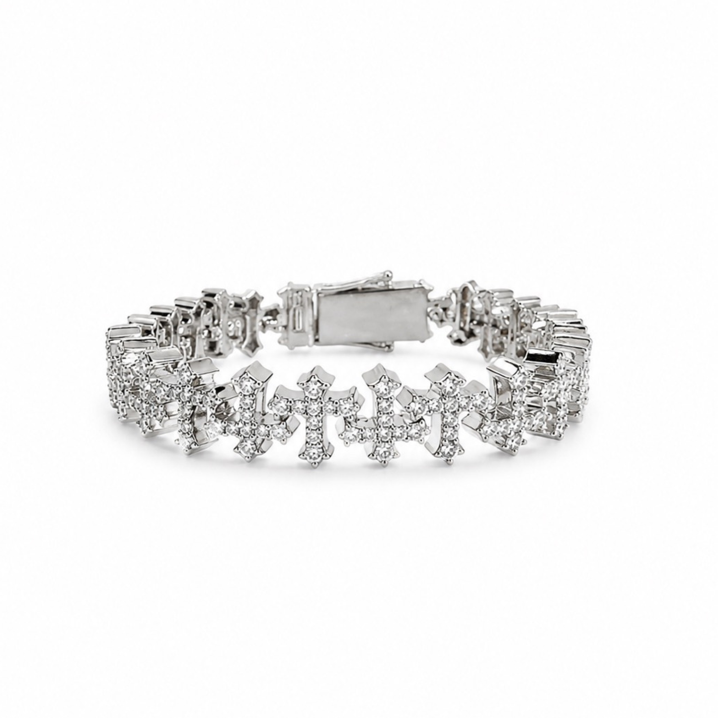ICED INFINITE CROSS BRACELET